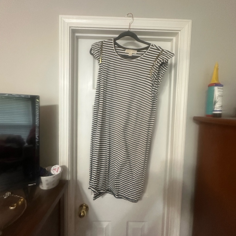 Michaels Black and White Striped Top